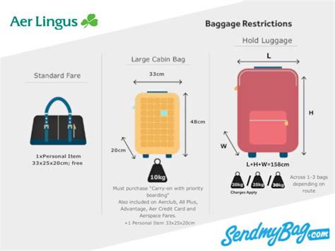 aer lingus baggage charges|aer lingus 10kg bag size.